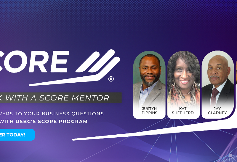 USBC partners with SCORE to get answers to your small business needs by matching you to SCORE mentors.